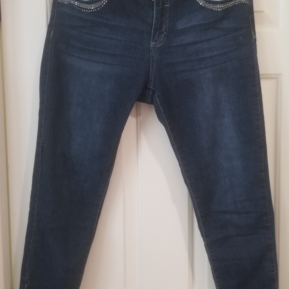 Capri bling jeans